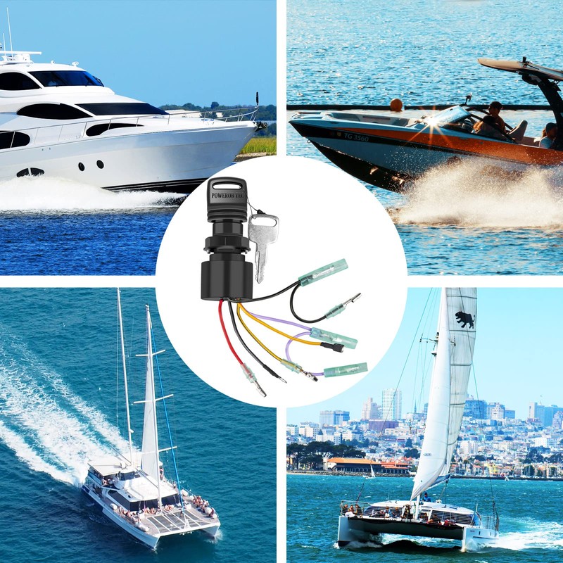 Boat Ignition Switch with Key with Choke Replacement for Mercury