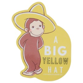 Curious George [Die Cut Sticker] Character Sticker / Yellow Hat