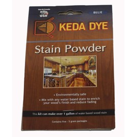 Blue Dye Keda Royal Blue Powder Wood Dye 25 Grams Makes 1 Gallon Blue Stain Color