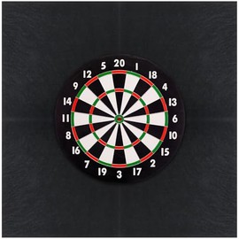 Klmnop Black Dart Board Wall Protectors, 24" x 24" Felt Dartboard Wall Protector, 0.5" Thickness Easy to Assemble Dart Wall Protector(Black)