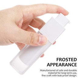 Lotion Bottles 3Pcs Refillable Airless Pump Bottles Cosmetic Lotion Cream Pump Travel Foundation Containers for Liquid Soap Shampoo 30ml Pump Travel Bottle