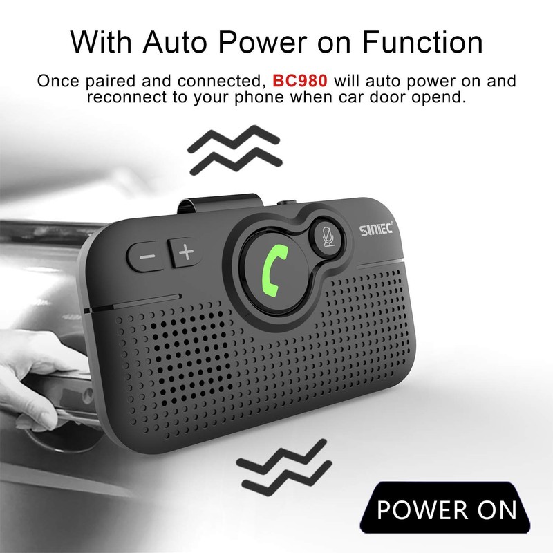 Bluetooth Car Speaker for Cell Phone, Handsfree Bluetooth Car Kit