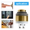 OUDQFCJ Brass Bell Push Momentary Waterproof Button Screw Terminals