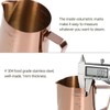 Frothing Cup, Coffee Milk Pitcher 550ML With Scale Rose Gold