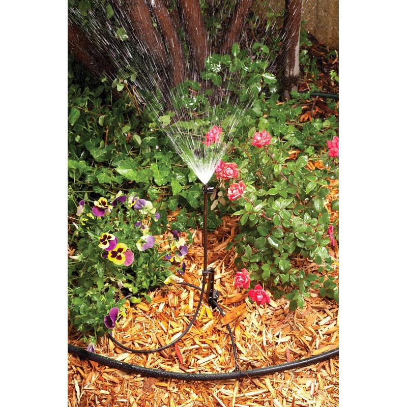 Rain Bird LNDDRIPKIT Drip Irrigation Landscape/Garden Watering Kit with Drippers,