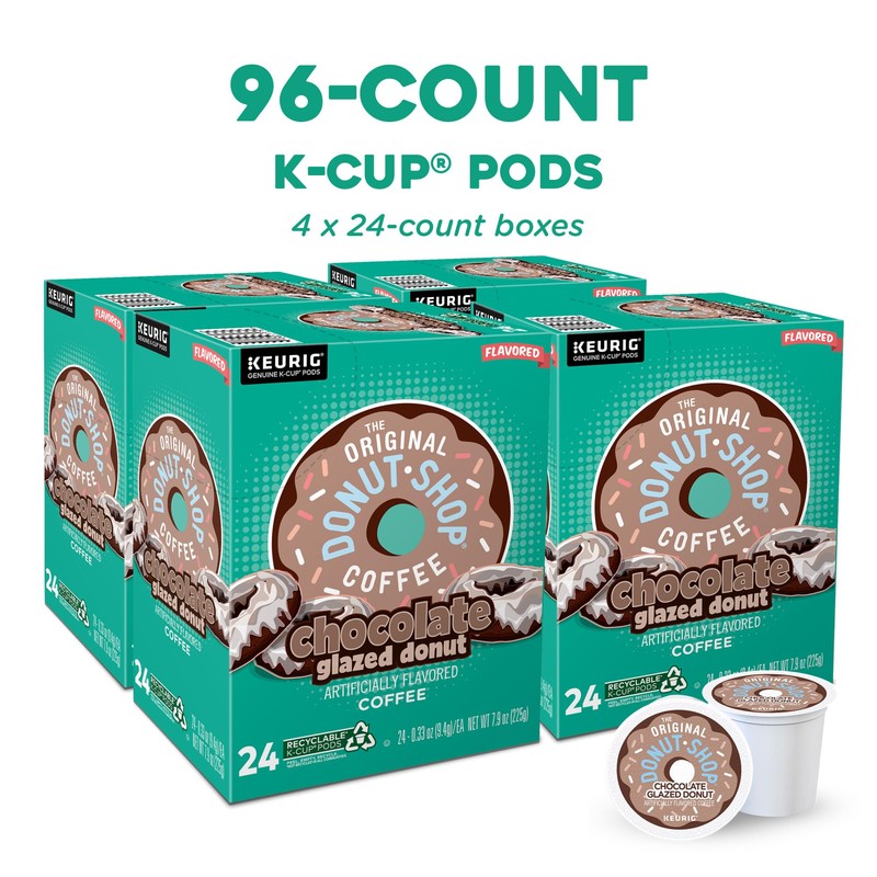 The Original Donut Shop Coffee Chocolate Glazed Donut Keurig Single-Serve