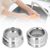 2 Sets Faucet Adapter Straight Thread 15/16in Male 27/32in Female