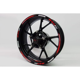 BIKE-label 710002 Wheel Rim Sticker Racing Red 1000 GP Style Red