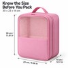 Travel Shoe Organizer Bag for Packing Up to 3 Pairs