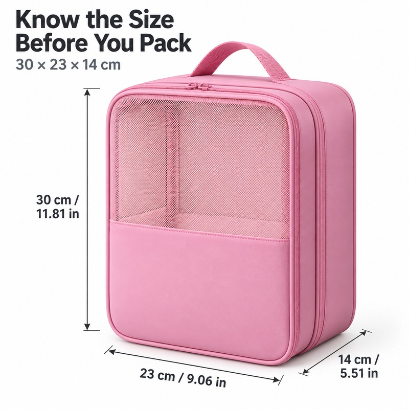 Travel Shoe Organizer Bag for Packing Up to 3 Pairs