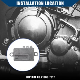 Hihaha 21066-7017 Volt Regulator Rectifier for Kawasaki/Volt Regulator Assembly/Durable / 2 Pcs Silver Tone