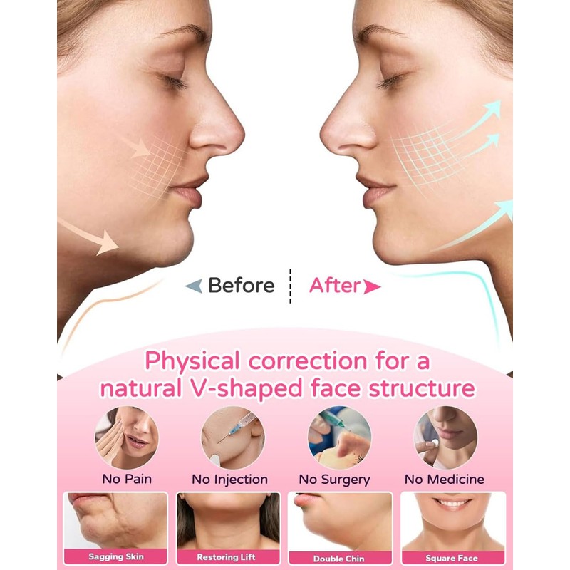 GRETY V Double Chin Face Mask - Reusable Face Wrap