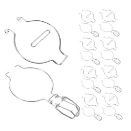 ABOOFAN 12pcs Glass Can Metal Buckle Glass Jar Wire Clamp Metal Fastenings for Sealed Can