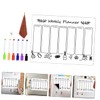 NUOBESTY 1set Magnetic Weekly Planner Board Dry Erase Refrigerator Schedule