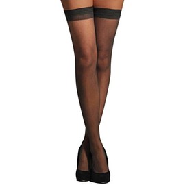 Berkshire Womens All Day Sheer With Invisible Toe Thigh, Off Black, C-D US