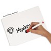 Inkdotpot Double Sided Plain White Dry Erase Drawing Lapboard for