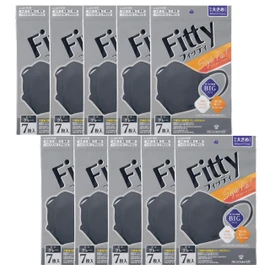 Fitty Style Fit Plus, 3D, Dark Gray, Slightly Larger, 7 Pieces, Set of 10