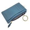 cardcase31 Women's Genuine Leather Commuter Wallet Coin Purse Key Ring