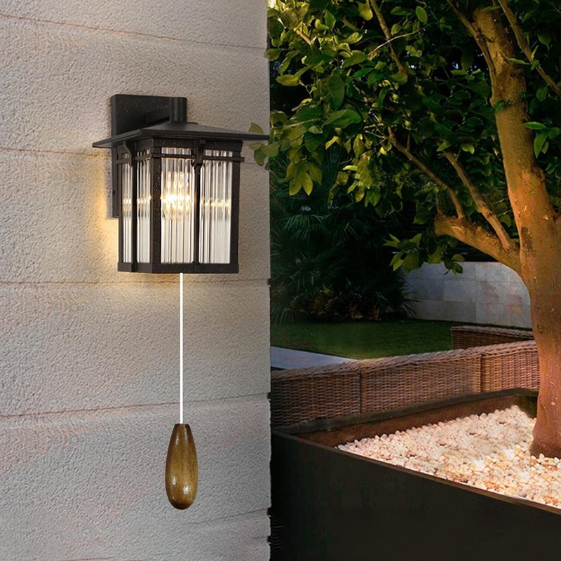 Benaewa 2 Pcs Light Pull Cord, Wood Pull Cord Handle