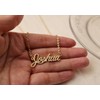 HUAN XUN Cara Necklaces Gold Name Necklace for Women Charm