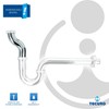 S-Shape Immersion Pipe with Offset 50 mm for Washbasin Siphon