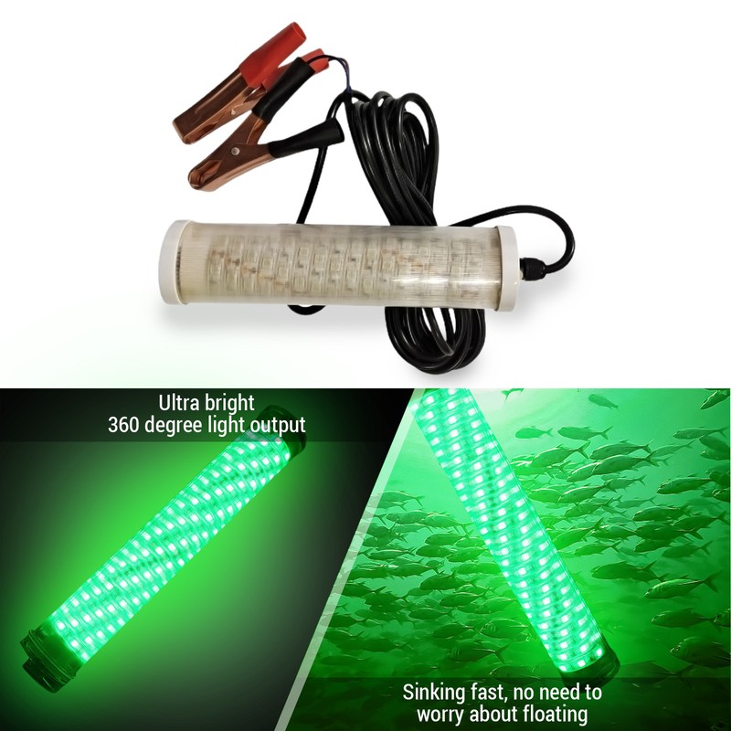 12V 120/150 LED Submersible Fishing Light Underwater Fish Finder Lamp