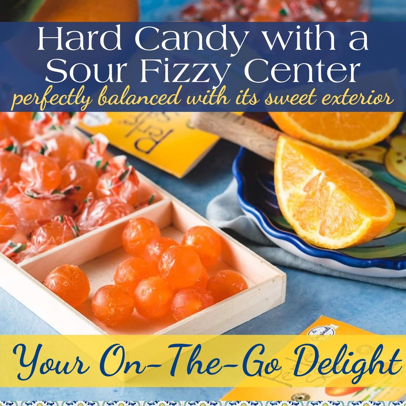 Perle di Sole Orange Hard Candy Made in Italy -