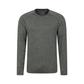 Mountain Warehouse Agra Stripe IsoCool Tee - UPF30 UV Protection Tshirt, Lightweight Shirt, Quick Dry, Highly Wicking, Breathable & Antibacterial Top Dark Khaki XS