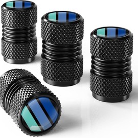 Tire Valve Stem Caps Auto Accessories 4-Pack,Aluminum Tire Valve Cap Set, Corrosion Resistant, Universal Stem Covers