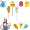 Fruidles Happy Easter Variety Pack Lollipops Suckers, Colorful Easter Eggs,