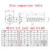 JOUGU Wood Screws #6 × 1-1/2 inch Torx Star Drive