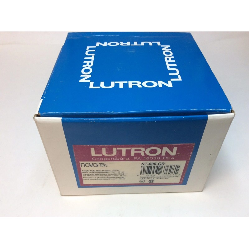 Lutron NT-600 GR Single Pole Slide Dimmer