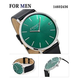 Coach 14602436 14503258 Wristwatch Pair Watches Charles 1.6 inches (41 mm) Perry 1.4 inches (36 mm) Leather Strap Men's Women's