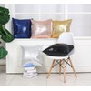 Eternal Beauty Silver 2 PCS Square Sequin Cushion Covers 18