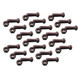 19 - Plow Bolt & Nut for Blades/Cutting Edge, 5/8-11x 2 - Grade 8, Dome Head