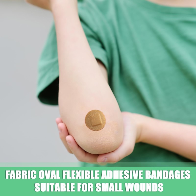 Funtery 200 Pcs Spot Adhesive Bandages 1.2 Inch Flexible Round