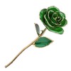 Forever Green Rose 24K Real Artificial Flower with Leaf and