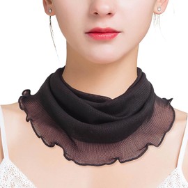 Fourfivesix Haru 100% Silk Neck Cover, Scarf, Silk, UV Protection, Neck Warmer, UV Protection, Sun Protection, Neck Tulle Net, Women's, Women's, Respect for the Aged Day, Birthday, Gift, Gift,
