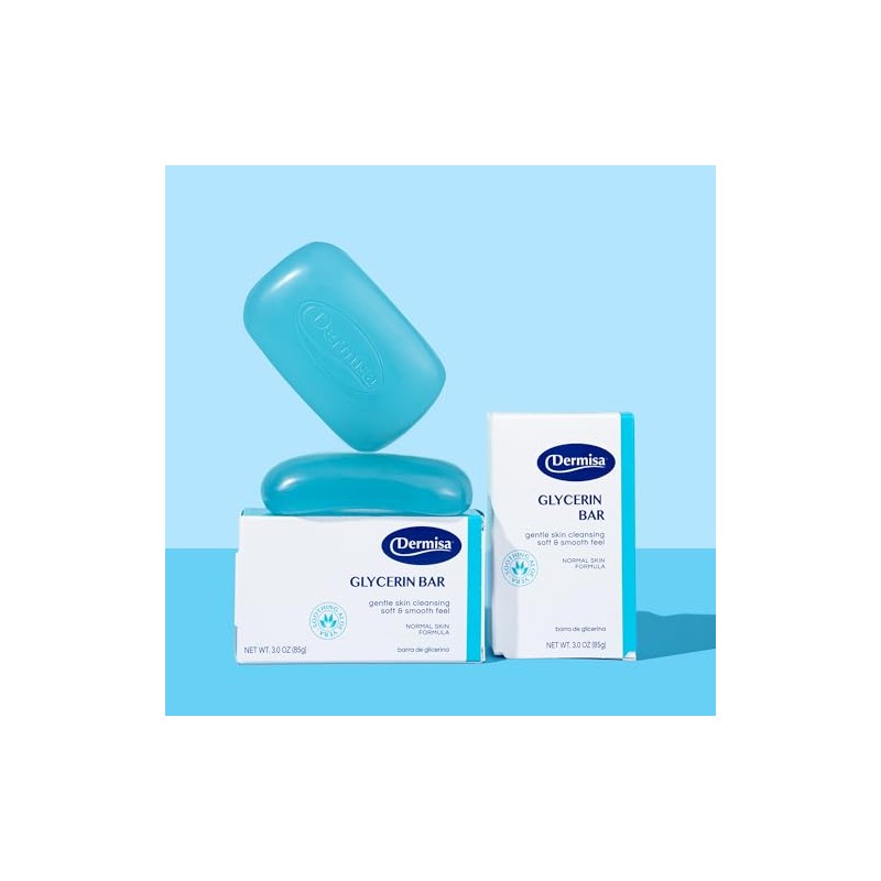 DERMISA BARRA DE JABON DE GLICERINA PARA PIEL NORMAL 85GR