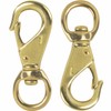 Faneta 3-1/4" Brass Swivel Snap Hooks Heavy Duty 3/4" Swivel