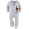 The Peanutshell Footed Baby Sleepers for Boys or Girls, Buffalo