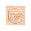Carved Wooden Cookie Stamp Mould Rose Flower Cookie Cutter Cookie