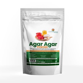 Agar Agar Powder (4-oz.) by Cape Crystal Brands - Vegan Gelatin and Thickener - Vegan | Non-GMO | Kosher Certified