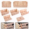 Spesh 2 Pcs Collapsible Storage Boxes Mini Storage Crates Stackable