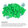 sourcing map 50pcs 8mm Rubber End Caps Cover PVC Vinyl