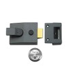Yale 89 Standard Nightlatch Lock Satin Chrome Cylinder Backset 60mm