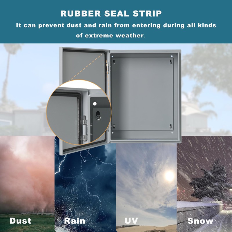 Waterproof Electrical Enclosure 16 x 16 x 6'', Outdoor Electrical
