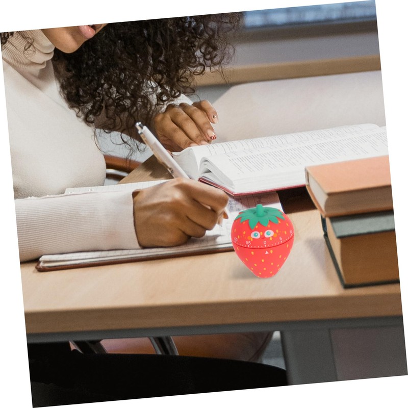 Mobestech Manual Strawberry Kitchen Timer Cute Mechanical Countdown Timer for
