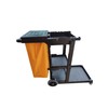 Simpli-Magic 79191 Janitorial Cart, Commercial, Black