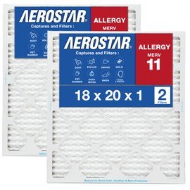 Aerostar MERV 11 2.5 cm AC and Oven Air Filter 18 x 20 x 1 White